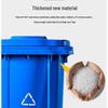 Langxi Commercial Outdoor Pedal Trash Can with Wheels