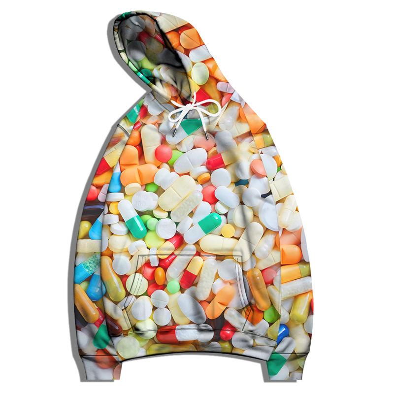 

Мужская толстовка с капюшоном с принтом еды и фруктов, пиво, большая волна, шоколадная лапша, новинка 2024 года, женский модный пуловер, размер евро 6XL