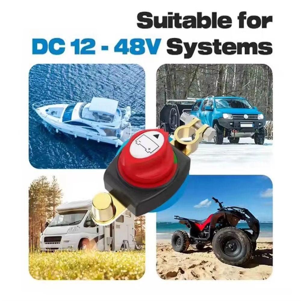 Heavy-Duty Battery Isolator 2 Position on/Off Power Cut Master Isolator  Marine