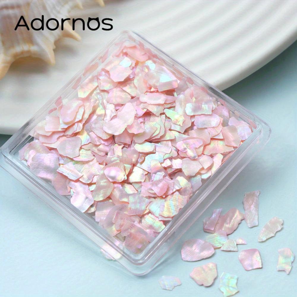 

Sparkling Aurora Seashell Slices - 1 Box of Irregular Epoxy Resin Filler Flakes for DIY Crafts, Jewelry Making, Phone Case Decor