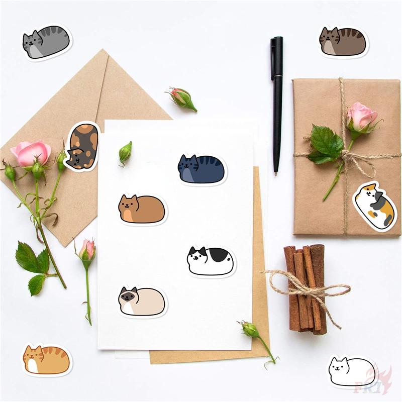 500Pcs/Roll Q Fat Cats Kids Rewards Stickers - DIY Scrapbooks Album Decor Sealing Label Decals