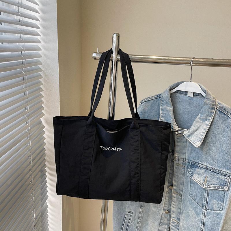 Large Capacity Cloth Bag Women's New Fashionable Versatile Portable Shoulder Bag Going Out Commuting Tote Bag