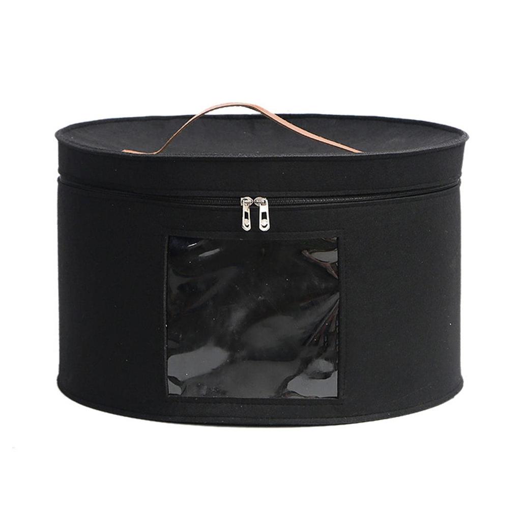 Hat Storage Box Travel Hat Box Large Round Hat Carrier Case Organizer or Women Cowboy Hat Organizer FoldableTravel Cap Boxes