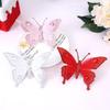 Christmas Tree Decorations Glitter Butterfly Ornaments Detailed Wings Design