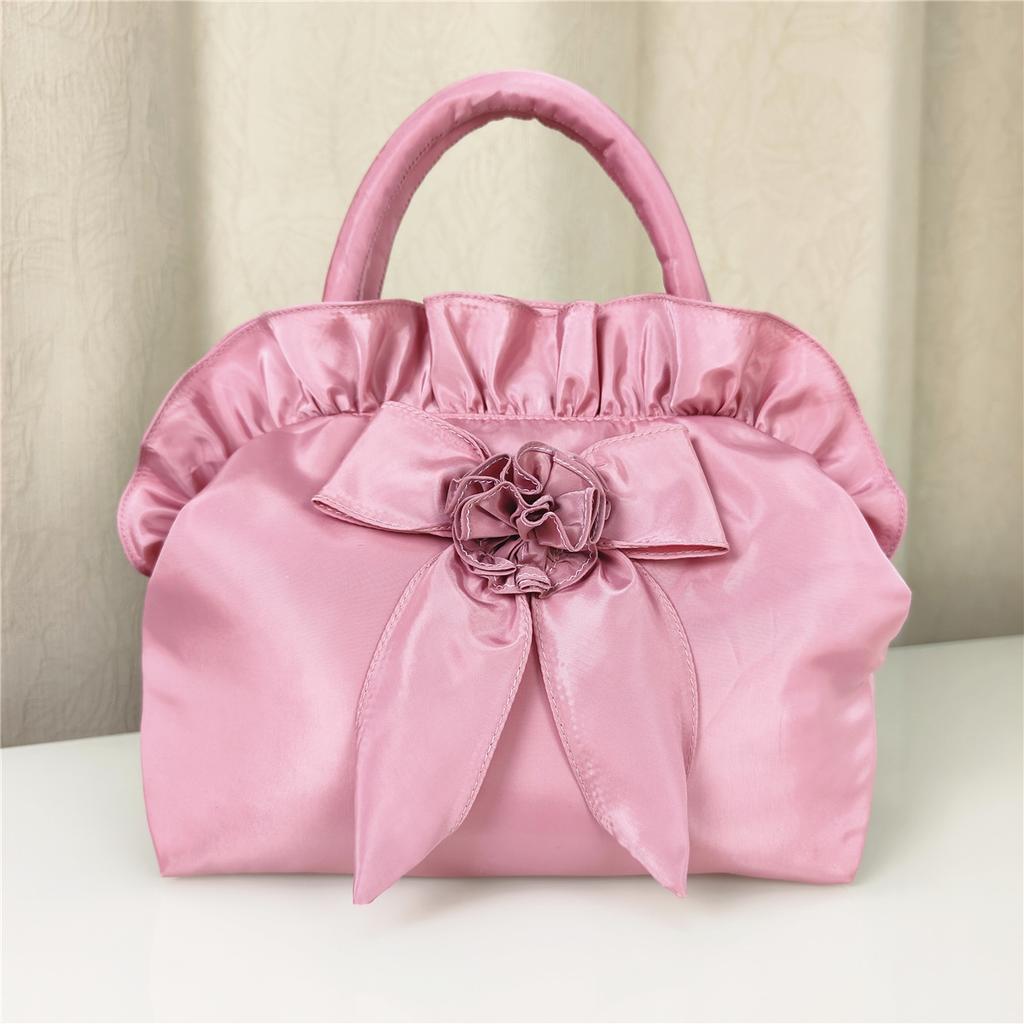Large handbag Hanfu women's bag sweet flower wedding gift handbag boutique Lolita bow women's bag