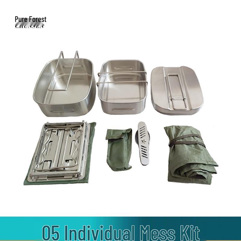 Multi-functional Stainless Steel Camping Tableware Set