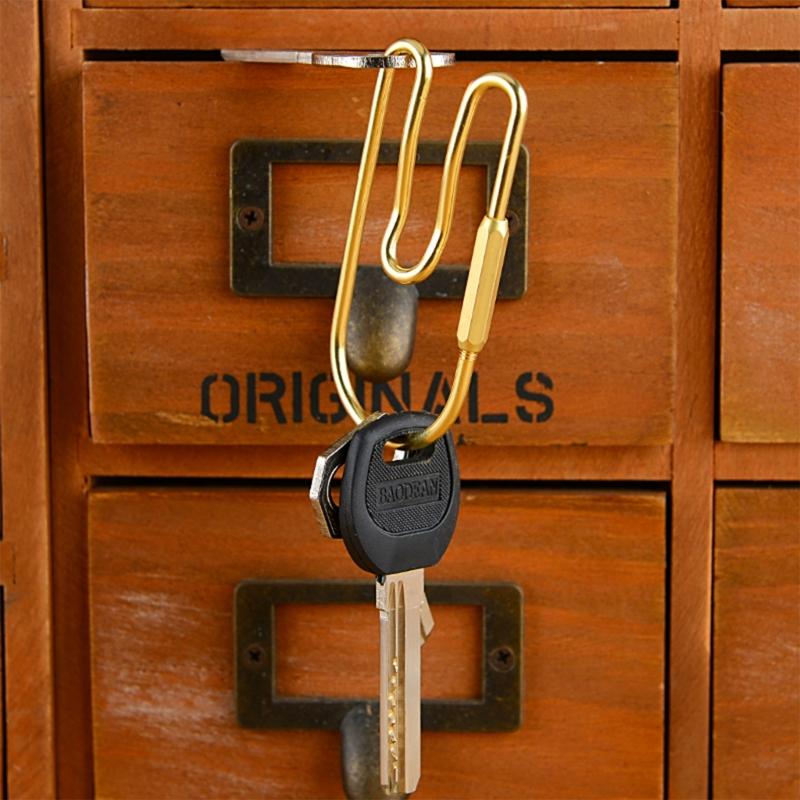 Heavy Type Keychains Rings Universals Brasses Keychains Rings Holder With Openable for Men Women and Daily Use