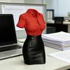 Statue de buste féminin Imprimée en 3D Figurine de buste professionnelle Art du corps humain Vase Porte-pinceaux de maquillage Stylo pour Décoration de bureau à domicile