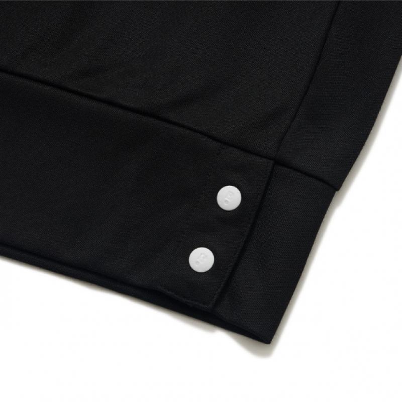 Blu DoT Half Zip Sleeveless T shirT Plus Bk