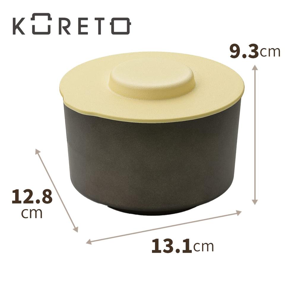 Tenma Coleto Lunch Deep Lunch Box Set Inner x x cm Pot, Ceramic-Style (with Container), 13.1 12.8 9.3