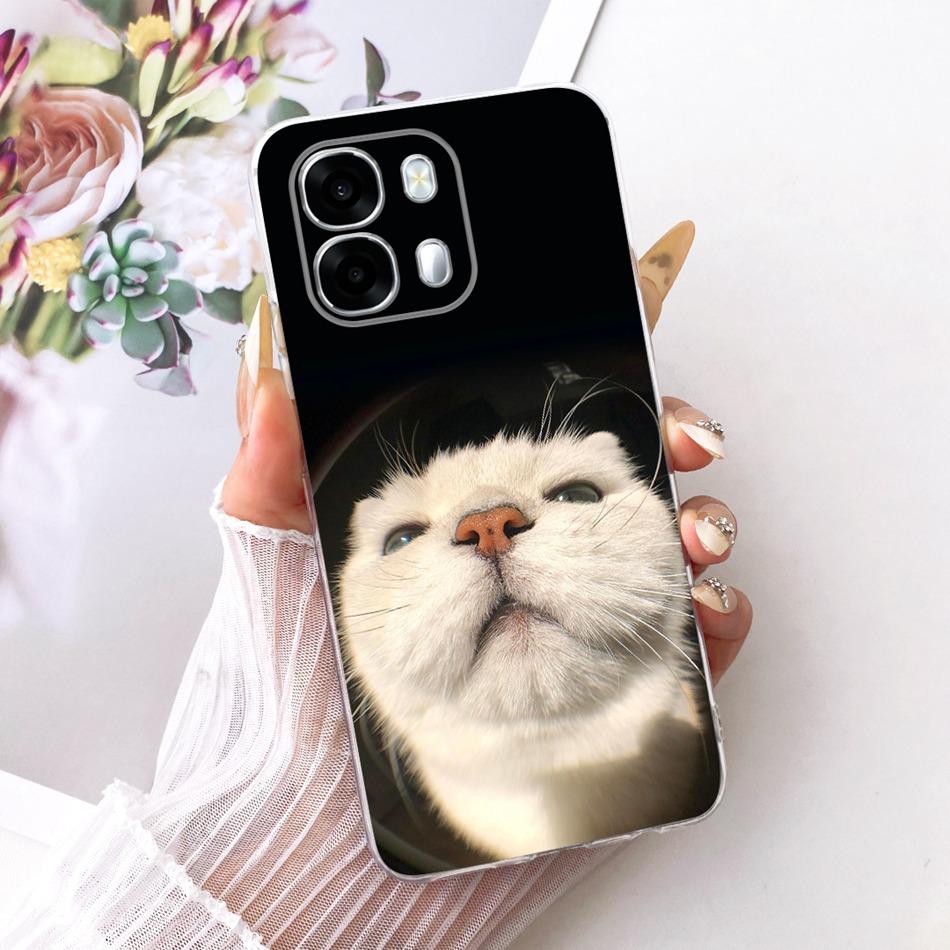 For OPPO A6s CPH2789 Cute Flower Butterfly Cat Painted Case For Oppo A6S 5G Soft Silicone TPU Phone Cases