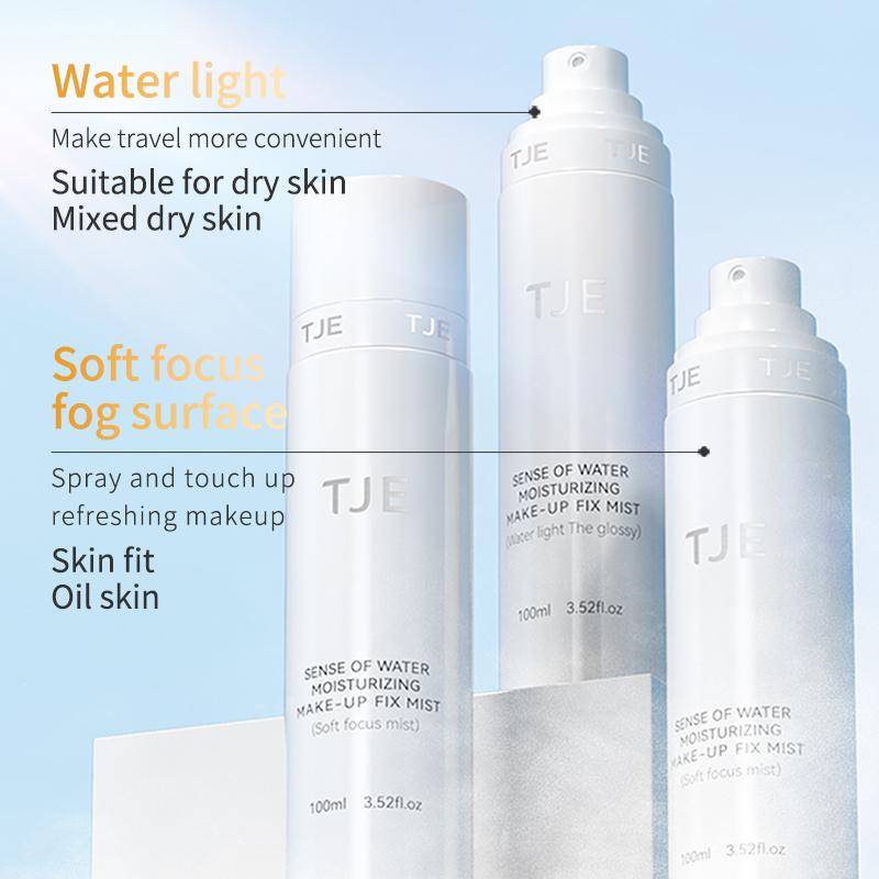 TJE SENSE OF WATER MOISTURIZING MAKE-UP 100ml lasting setting Oil control, waterproof, sweat proof and quick setting