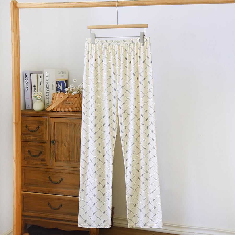 Men's 2024 Double Pocket Cotton Pajama Pants - Lightweight, Casual, Spring/Autumn Wear