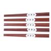 5Pairs Wooden Chopsticks Reusable   Wood Chopsticks for Home Kitchen Hotel