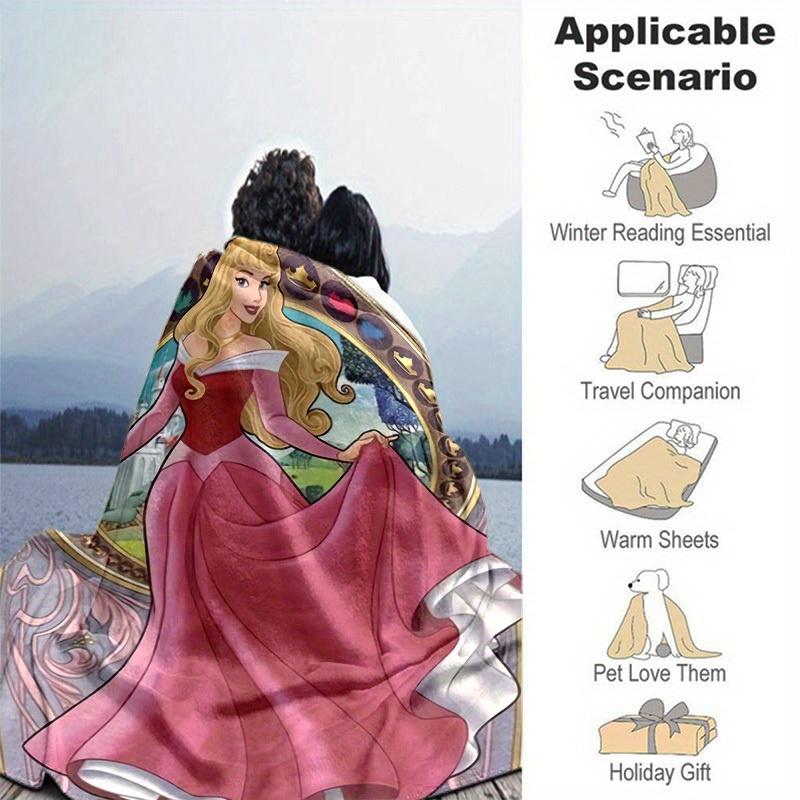 1 pezzo Coperta Decorativa Principessa Disney Aurora Perfetta per Divano, Letto, Viaggio