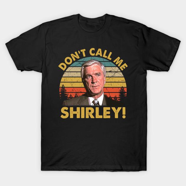 Men Black Print T-shirt Don T Call Me Shirley Vintage No-Cut Transfer Paper Print Cotton Tshirt 4XL чёрный