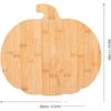 ZISIZ Pumpkin Shape Bamboo Cutting Board