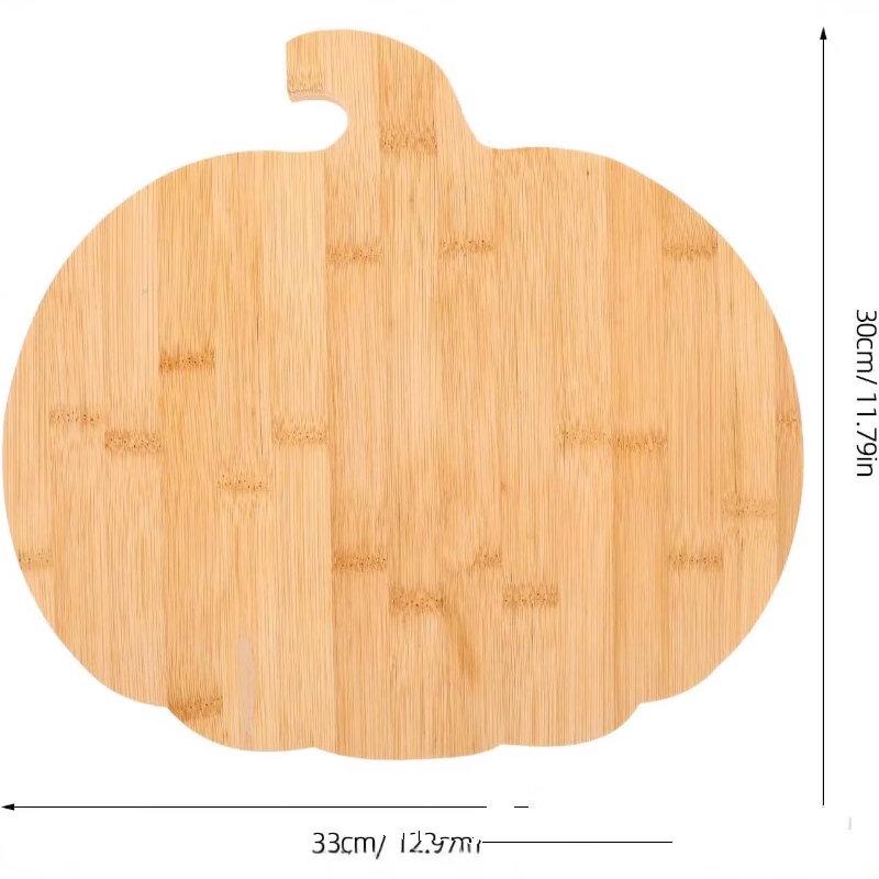 ZISIZ Pumpkin Shape Bamboo Cutting Board