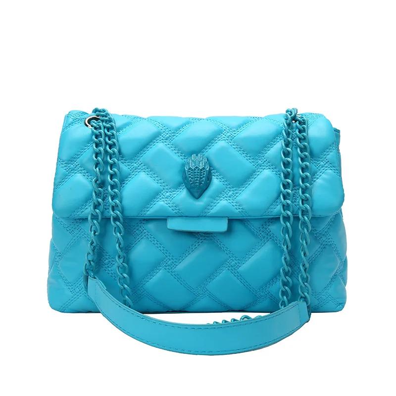 Leather bag Nieuwe Aankomst Gewatteerde Adelaar Metaal Dames Schoudertas Hoge Kwaliteit Borduurwerk PU Leer Dames Crossbody Tas Mode Luxe Design