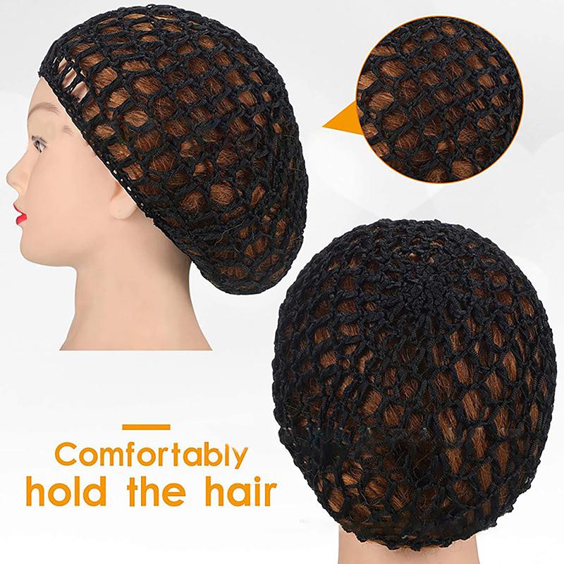 Mesh Crochet Hair Net For Women Invisible Bun Cover Hair Net Ballet Dance Skating Stretchable Hairnet Work Hair Accessories