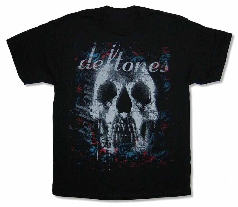 Vintage Deftones Skull Black T Shirt Black All Shirt Unisex T-Shirt XXL