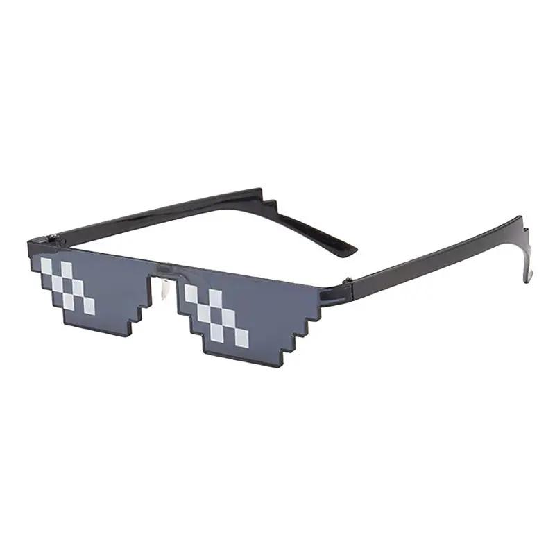 Unisex New Fashion Strange Mosaic Sunglasses Outdoor Driving Travel Fashion Dress Up Party Glasses UV Protective Sunglasses