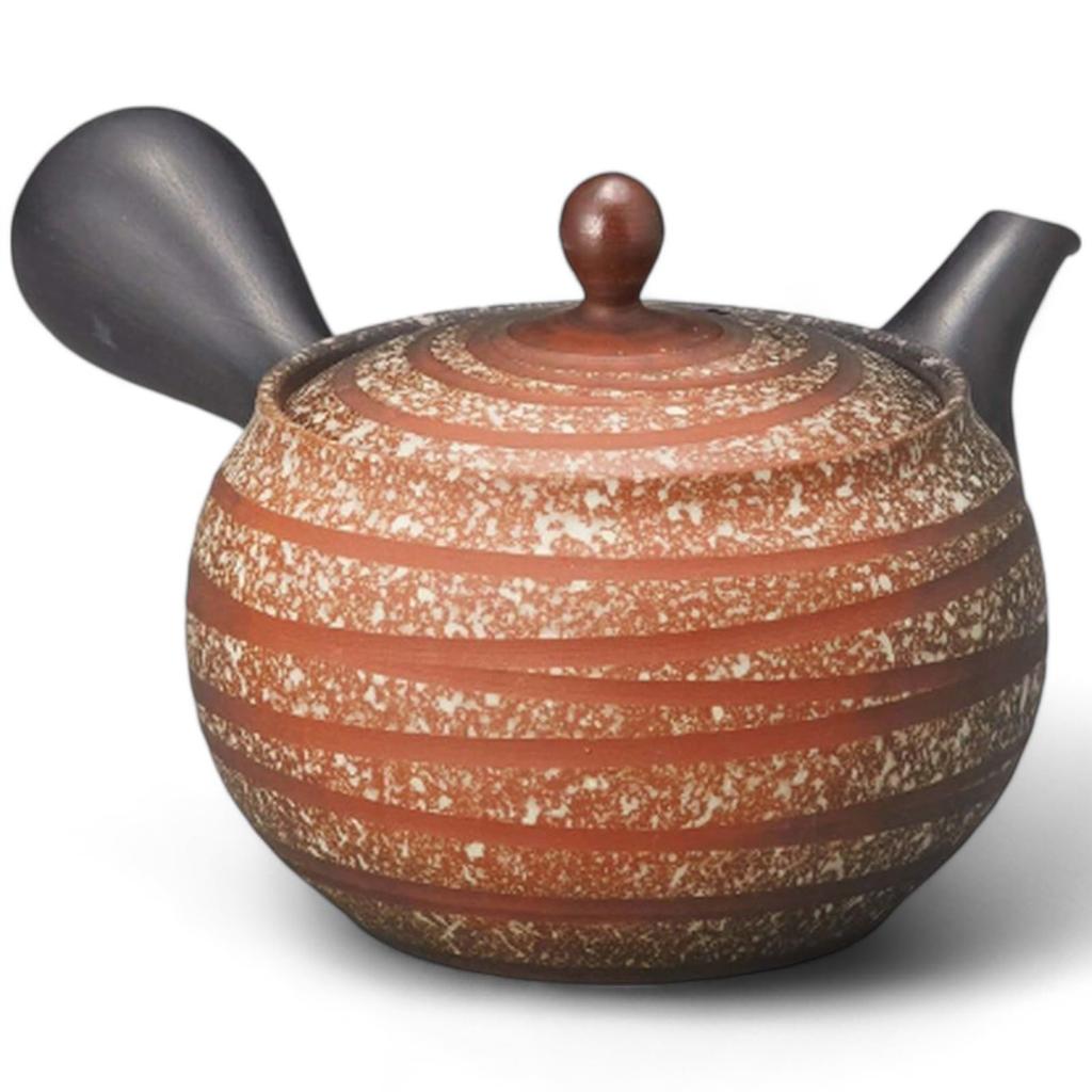 Nostalgia Tokoname Ware Ceramesh Teapot with Made In Japan J-kitchens Showa-era Pot, Strainer, 310cc,