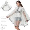 Volwassen Transparante Mode Bedekte Regenjas Dames Wandelrugzak Poncho Kleine Elektrische Fiets Regenjas Bovenkleding Lichtgewicht