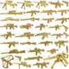 55 Stück Kompatible Verriegelnde Militärspielzeug Goldfarbe Waffen Bausteine Spielzeug Für Kinder Zusammenbauen Militär Armee Spielzeug Geschenke