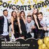 Fulmoon Pre Strung Congrats Grad Banner Glitter Congratulations Banner College Graduation Sign Class of 2026 Grad Party Decorations for High School