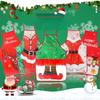 Weihnachtsdeko-Schürze, Stoff, Farbdruck, Deko-Requisiten, Taille, Cartoon, Weihnachtskostüm
