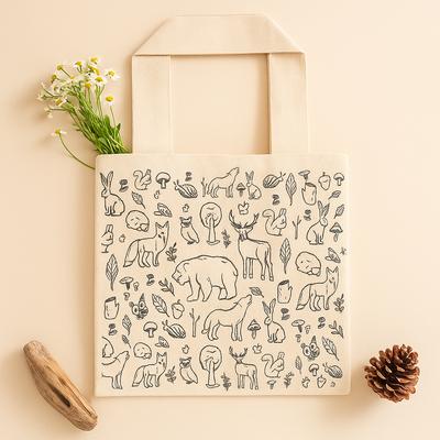 Sacola de Compras 38x42cm Vida na Floresta 10oz
