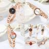 Gadi Elegant Womens Quartz Watch With Copper Chain Waterproof For Casual Daily Wear