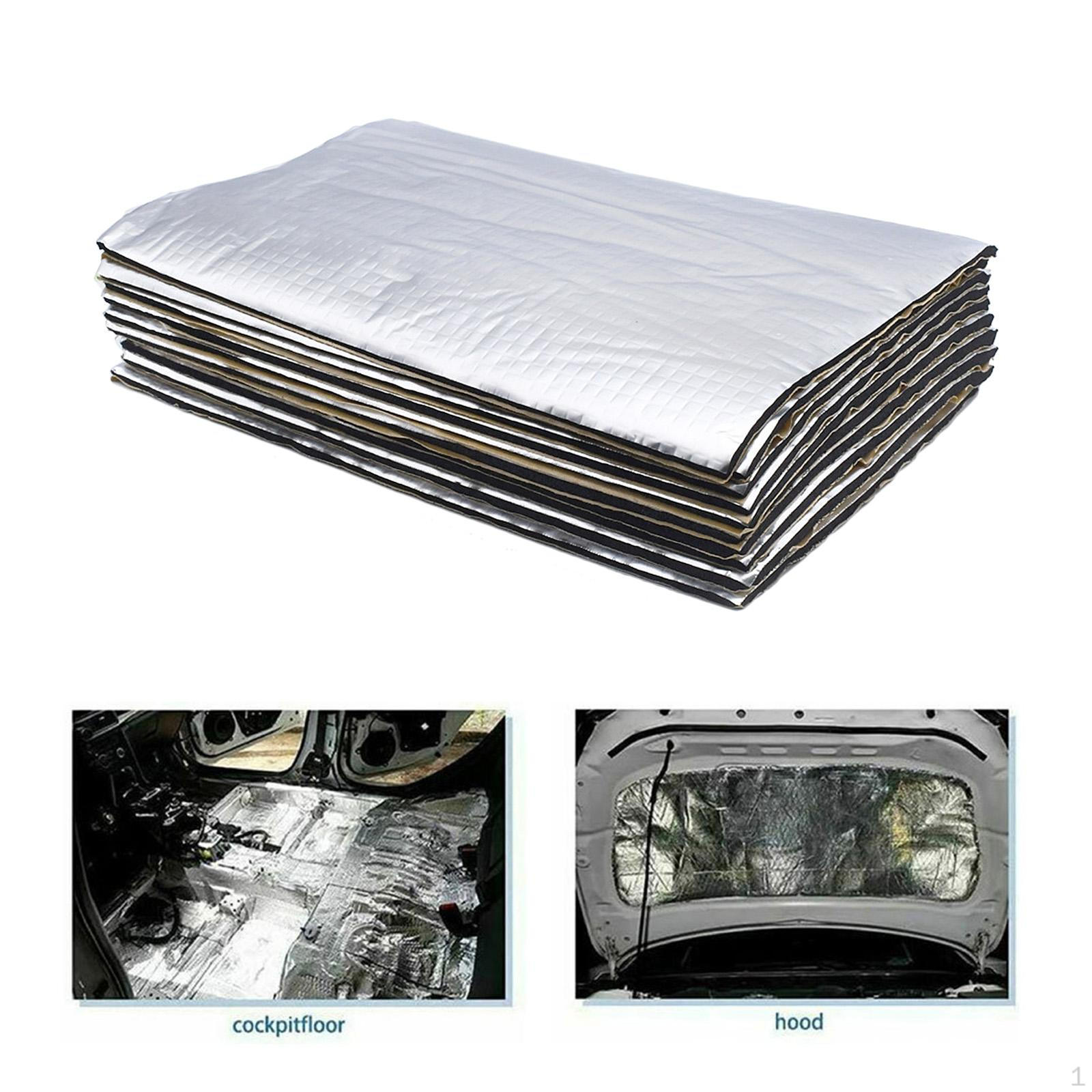 

10 шт. Универсальный автомобильный шумопоглощающий коврик толщиной 5 мм для крышки багажника Многофункциональный водонепроницаемый 50x30cm