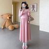 2026 Spring Korean Slimming Versatile Maternity Dress