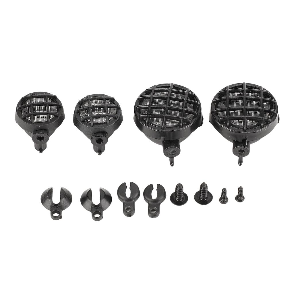 RC Round Light Cover Easy Install Plastic RC LED Light Cover for Traxxas for Hsp for Redcat for Axial Scx10 for D90 for