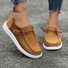2024 Hot-selling Lace-up Slip-on Flat-soled Round-toe Sneakers New High-quality Casual Comfortable Simple Style Women's Shoes