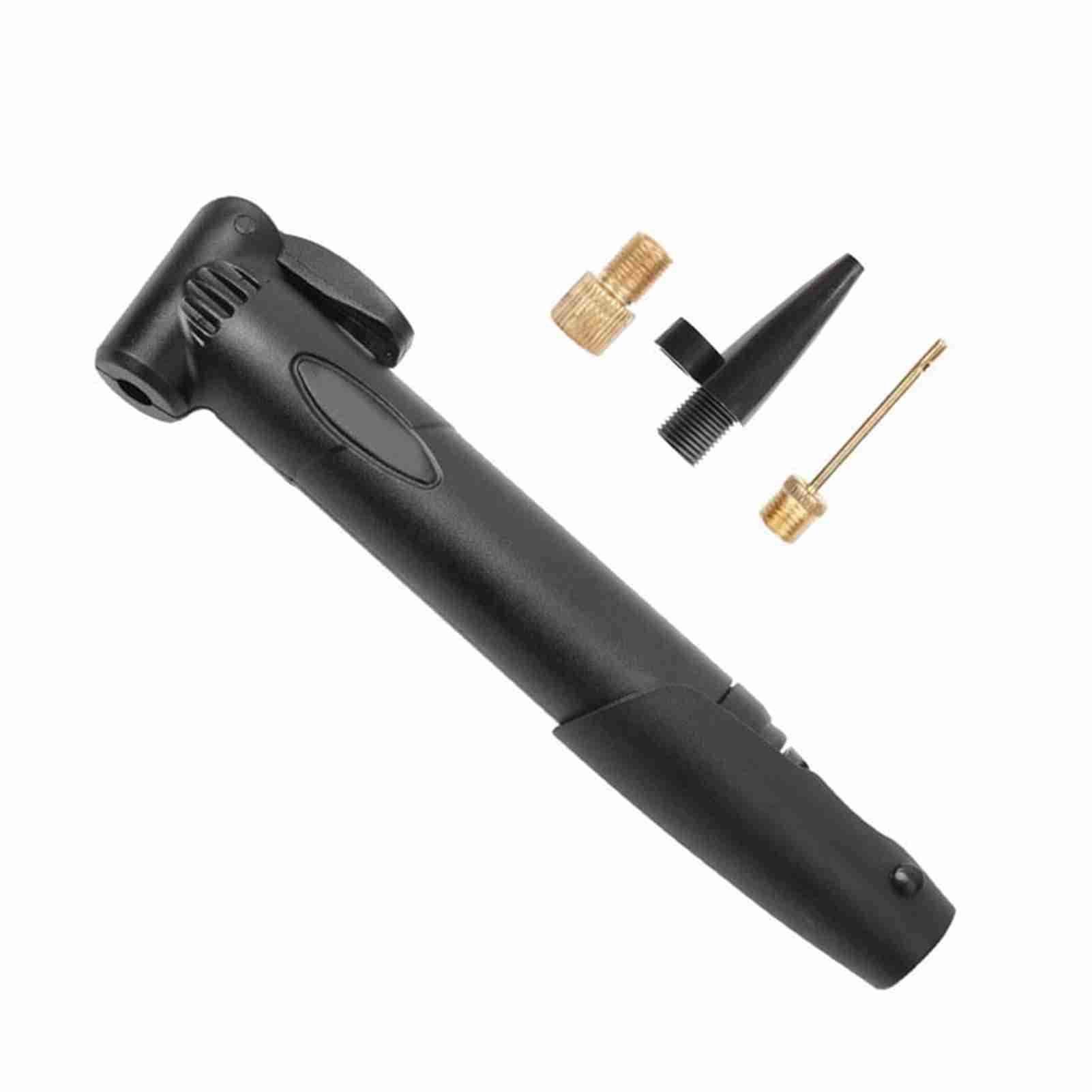 

Bike Pump Compact Portable Bicycle Inflator with 3 Different Nozzles for Various Inflatable Products
