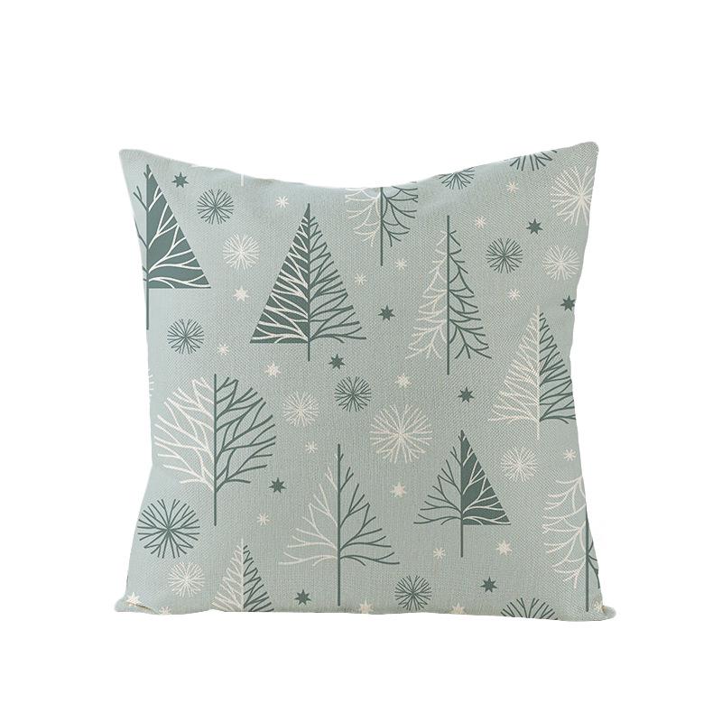 Cartoon Digital Printing Christmas Pillow Cover New Style Square Polyester Pillow Cover Cushion Cover