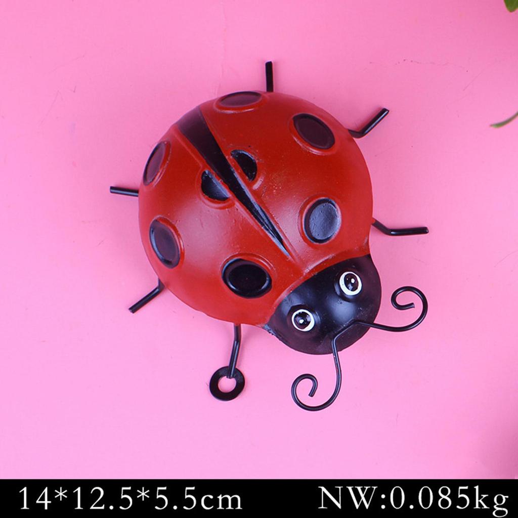 Ladybugs Decorative Sculpture Garden Wall indoor e outdoor Hanging