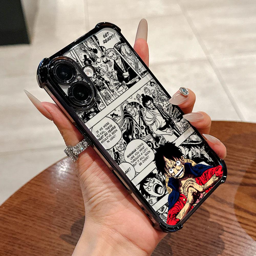 Anime O-One Pieces Shanks Soft Funda For iPhone 17 Pro 16 15 14 13 12 11 Pro Max Case 17 Plus 17E 16E 17Air Silicone Phone Cover
