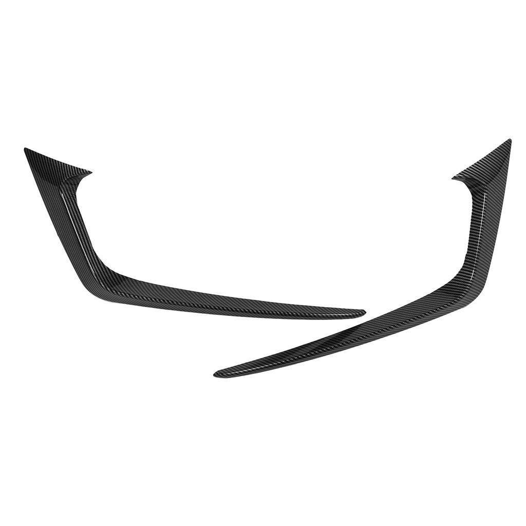 2PCS Front Bumper Side Vent Splitter Left Right Wear Resistant Bumper Spoiler Trim for Fiesta ST MK6 2012 To 2017