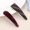 High-End Red Velvet Water-Drop Bangs Hair Clip for Girls - Korean Autumn/Winter Collection