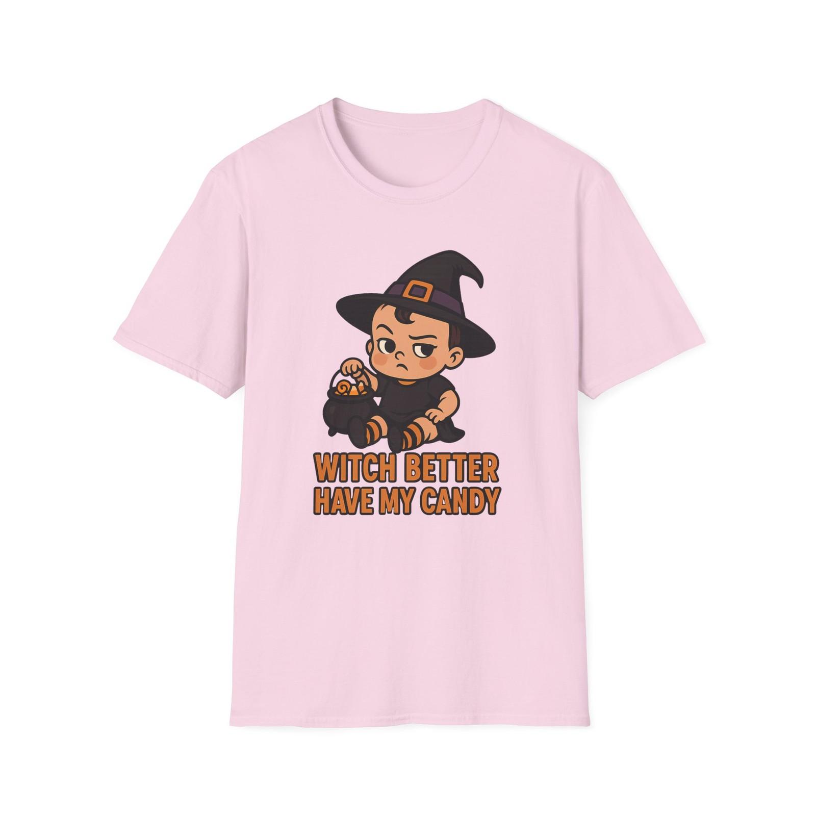 Unisex Softstyle T-Shirt Mens Womens Tees Top Witch Better Have My Candy Funny Baby Halloween S