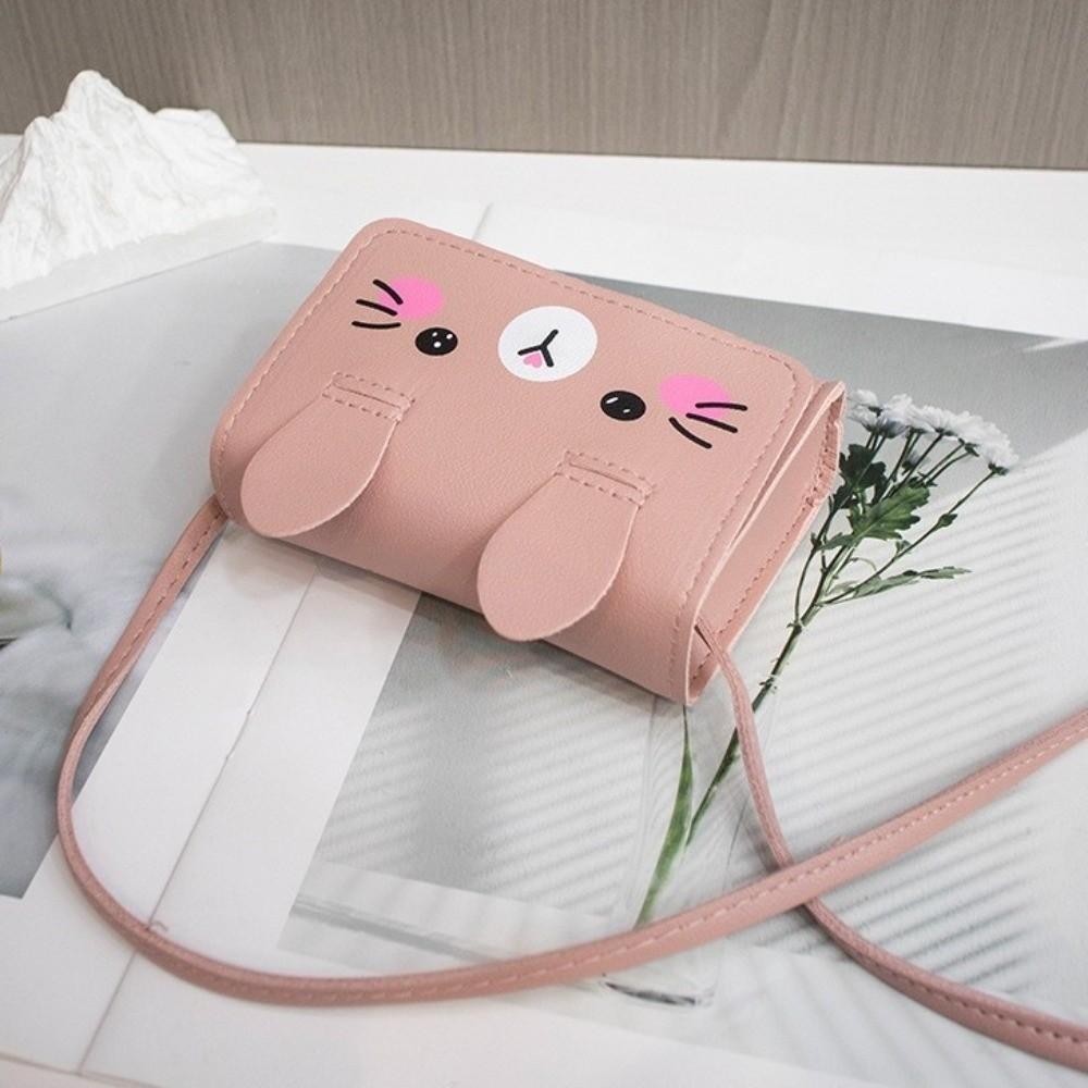 Portable Easter Rabbit Crossbody Bag Adorable Kids Coin Purse Children's Mini Handbags  Dress-Up