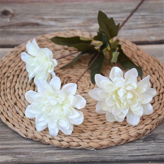 Simulation Flower Great Realistic Looking Charming Artificial Flower Highly Simulated 3 Large Blooms Simulation Bouquet Simulation Flower