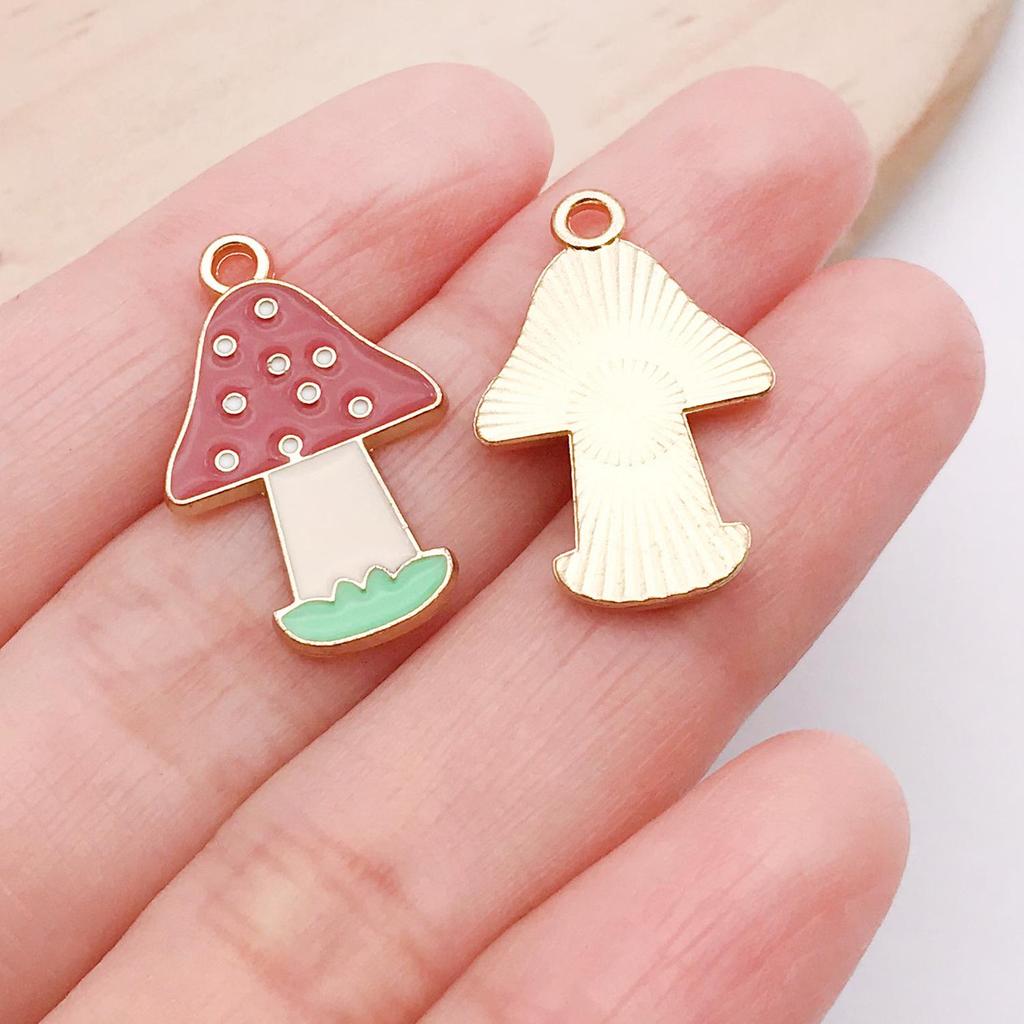 Mushroom House Oil Drop Pendant: 20 Styles for DIY Necklaces, Bracelets, Keychains & Jewelry Accessories