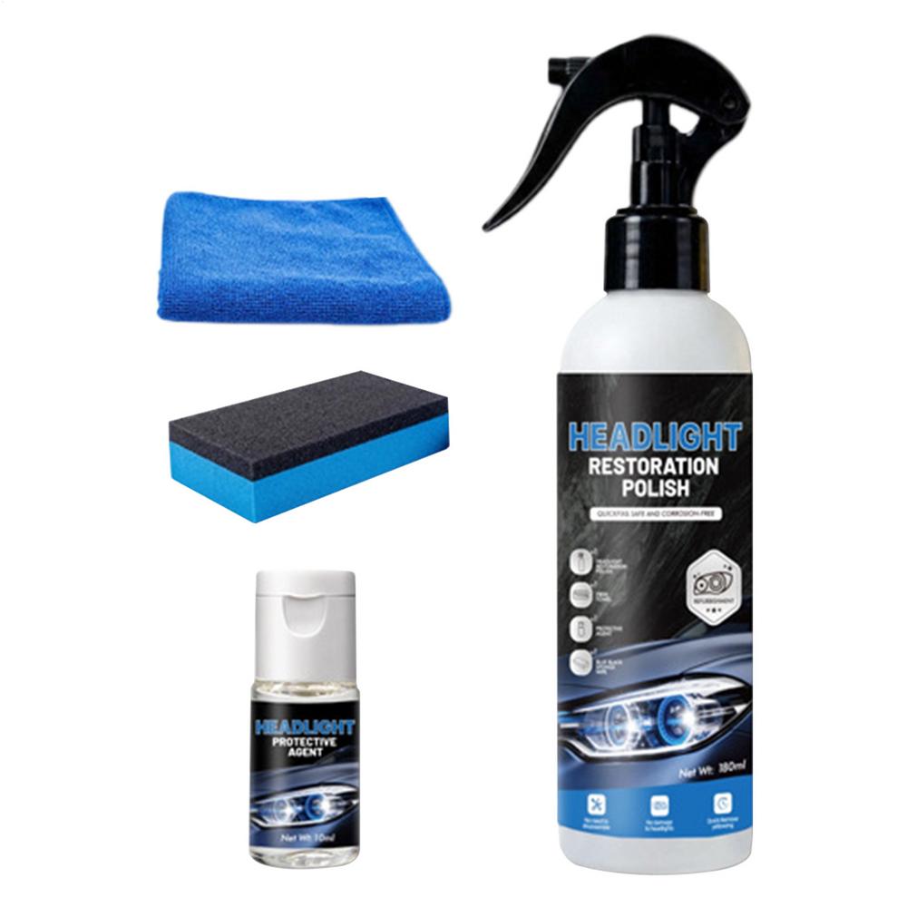 Car Headlamp Restoration Fluid Sun Protection Clarity Boost Auto Headlight Restore Protect Agent Car Headlight Restorer Kit