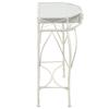 VidaXL Table d'appoint Style français Métal 82 x 39 x 76 cm Blanc 245935