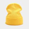70g Solid Knit Beanie Oversized Cuffed Slouch Hat Men Women Winter Warm Skateboard Hip Hop